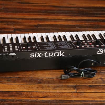 Sequential Six-Trak 49-Key 6-Voice Polyphonic Synthesizer 1984 - 1985 - Black with Wood Sides image 10