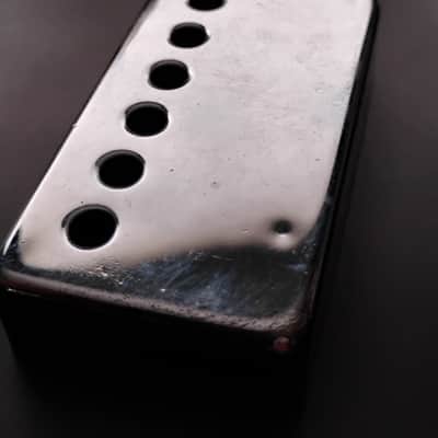 1960s Gibson Humbucker Covers Chrome For Patent Sticker pickups original vintage Matched pair parts luthier project restoration ES models, Les Paul etc image 6