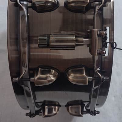 Mapex Black Panther Brass Cat 14x5.5" Brass Snare Drum with Brass Hardware - Antique Brass image 16