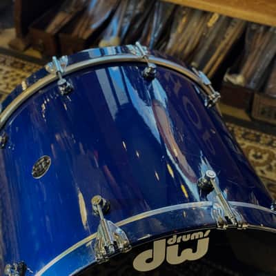 USED 1996 DW Pre-Collectors Birch Drum Set in Dark Blue Lacquer w/ Mini Turret Lugs - 18x22, 8x10, 9x12, 10x14, 12x16 image 14