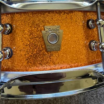 Ludwig 4x14 Classic Maple Piccolo Gold Sparkle Snare Drum image 2