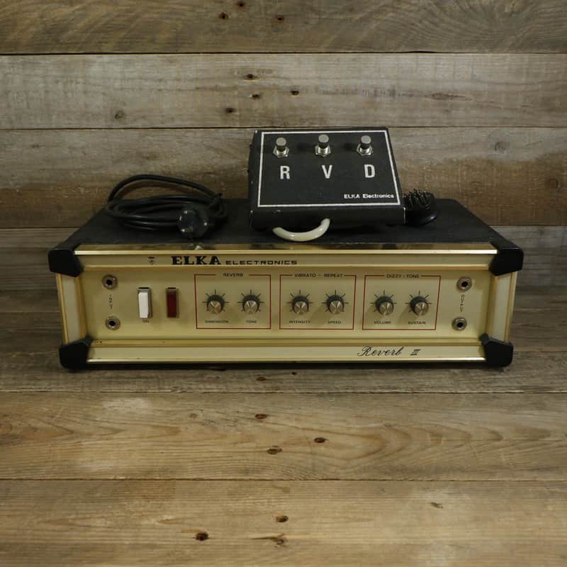 ELKA Electronics Reverb III (Dizzy Tone, Vibrato, Reverb) including footcontroller vintage rare collectible image 1