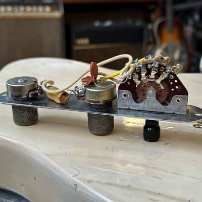 Fender 1959 Esquire Loaded Control Plate w/ Wiring Harness, Pots and Switch image 3