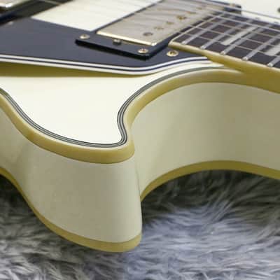 2008 made Epiphone CHINA Les Paul Custom Alpine White Qingdao Made in China image 9