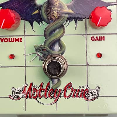MOTLEY CRUE SOLD OUT Dr. Feelgood 30th Anniversary Guitar Distortion Effects Pedal  RARE Mick Mars 2019 - Sea Foam Green image 15