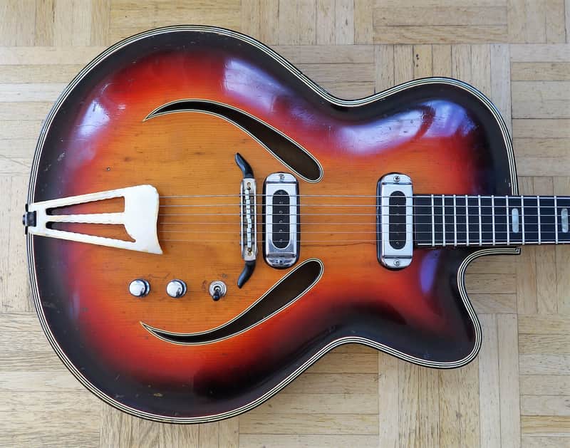 Musima Record 17 thinline hollow body guitar - East Germany image 1