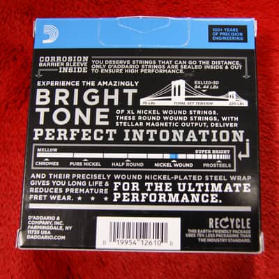 D'Addario EXL120-3D electric 9-42 gauge nickel wound guitar strings (TRIPLE PACK) image 2