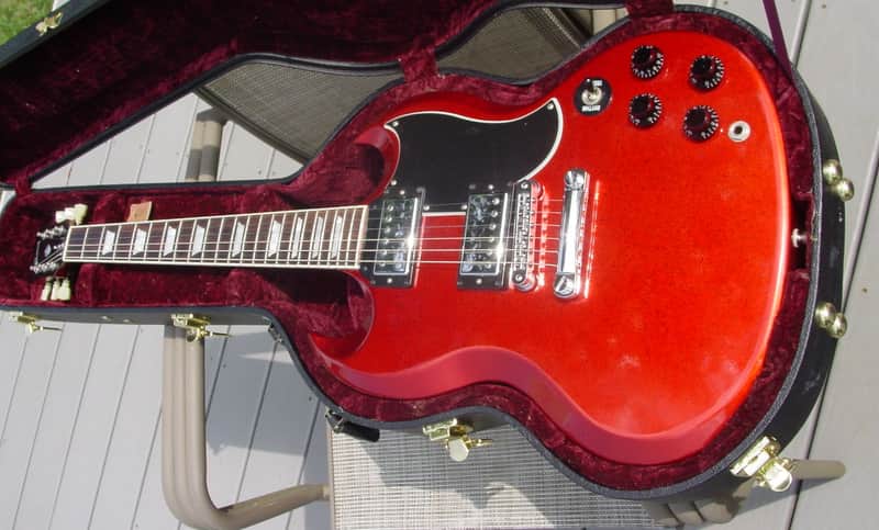Gibson 2018 Custom Shop SG Standard Red Sparkle image 1