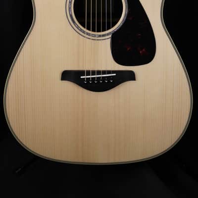 Yamaha FG830 Dreadnought Acoustic Guitar Natural image 1