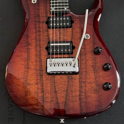 Ernie Ball Music Man JP6 BFR Koa 2012 Piezo Ebony Board image 1
