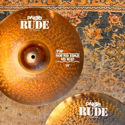Paiste RUDE SOUND EDGE 14” Hihats IMMACULATE Condition! 880 1132 g DON’T PAY $550 FOR A GUESS image 3