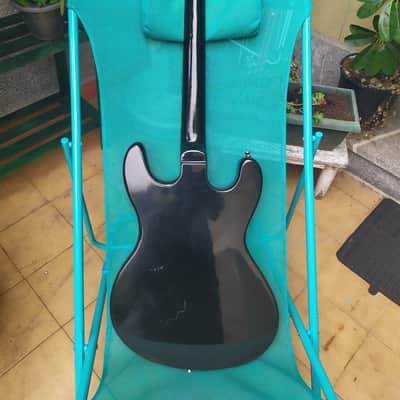 Eastwood Hi-Flyer P90 Black (similar Sidejack shape). Morsite & Univox Hi Flier type image 10