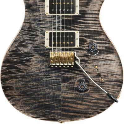 PRS Paul Reed Smith Custom 24 Pattern Thin 10 Top Electric Guitar (with Case), Charcoal Burst image 3