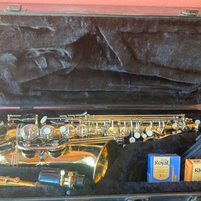 Selmer AS600 Student Model Alto Sax 2010s - Clear-Lacquered Brass image 12