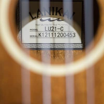 Lanikai LU Series Okoume Ukulele with Bag - Concert with Gig Bag image 11