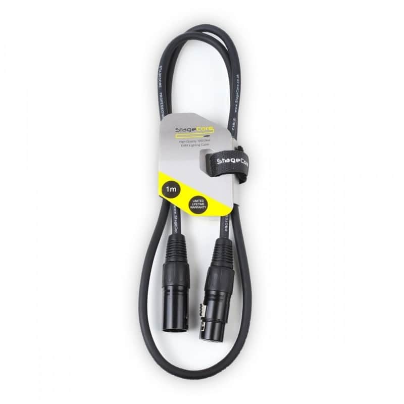 Stagecore Stagecore DMX Cable / Lead 3 Pin Male XLR – 3 Pin Fe…