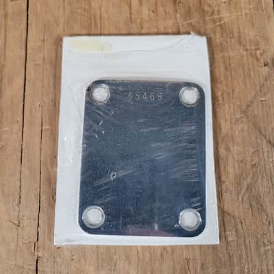 Fender Neck Plate Telecaster Stratocaster Jazz P Jazzmaster 1960 - Chrome image 1