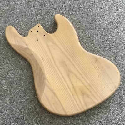 Left Handed Ash Wood Jazz Bass Style 4 String Body image 2