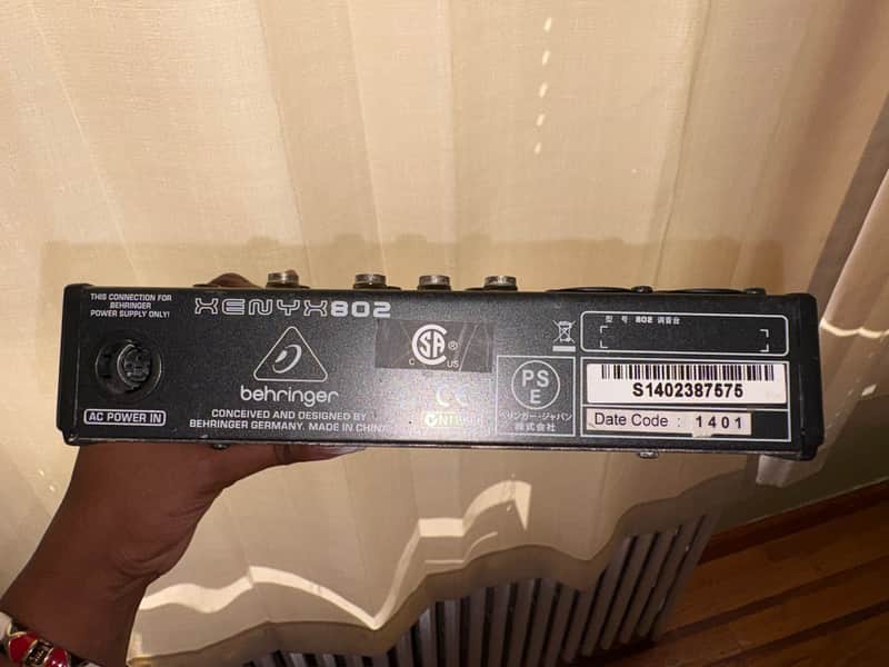 Behringer Behringer XENYX 802 8-Input Audio Mixer – Professional Sound Equipment image 1