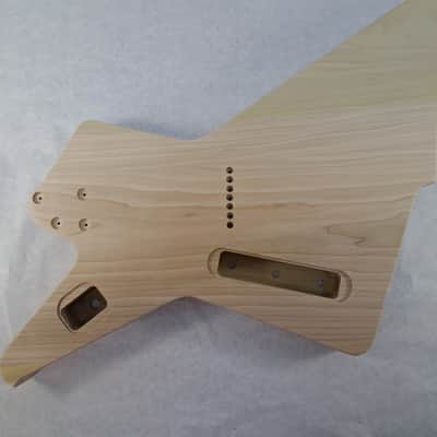 Unfinished Poplar HxH Guitar Body- 7 string - Destroyer Fits Ibanez (tm) Universe Neck J2347 image 4