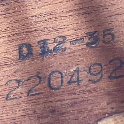 Martin D12-35 1967 - amazing sounding vintage round shoulder dreadnought 12-string guitar - check video! image 17