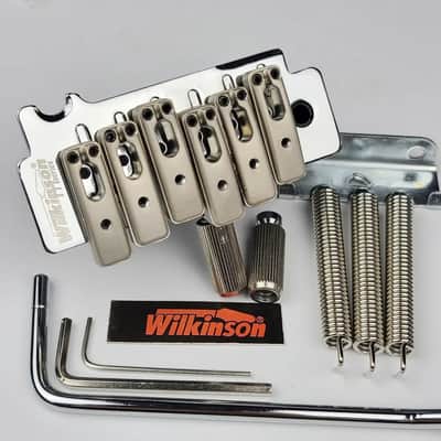 Wilkinson WOV10 2-Point Tremolo for Stratocasters - Locking Saddles - Chrome (Fast Free US Shipping!) image 3