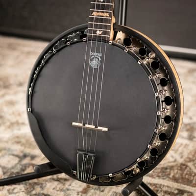 Deering Boston 5-String Banjo - Natural Blond Curly Maple with Hardshell Case image 3