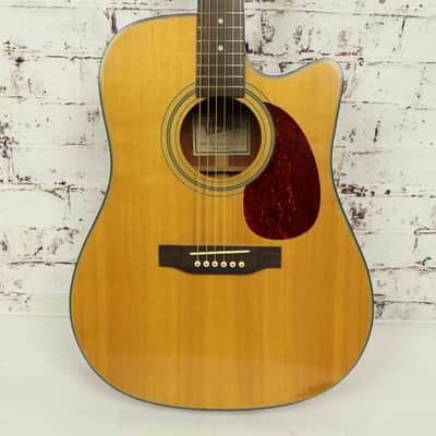 Vision HD-20CE NA Herringbone Dreadnought Acoustic-Electric Guitar image 2