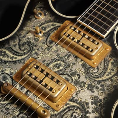 Gretsch Custom Shop Masterbuilt by Gonzalo Madrigal G6128-CS 1962 Duo Jet Black Paisley Relic image 2