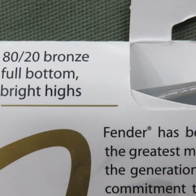 Fender 073-0070-403 80/20 Bronze Acoustic Guitar Strings 70L .012-.052 image 6