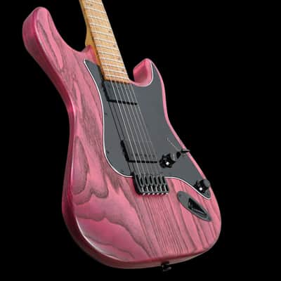 Kiesel Delos D6H Custom Made USA Guitar - Flamingo Pink image 2