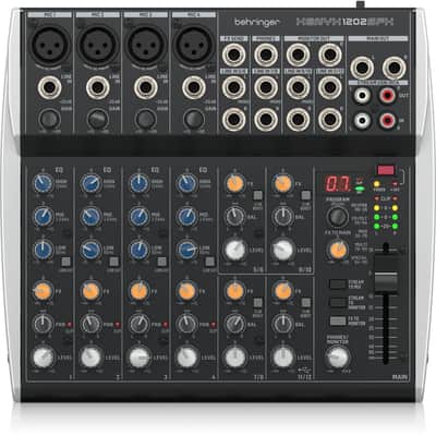 Behringer Xenyx 1202SFX 12-Channel USB Streaming Mixer