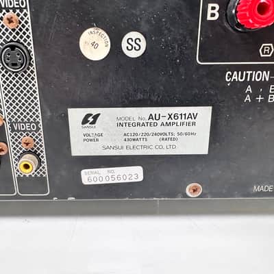 Sansui AU-X611AV Integrated Amplifier image 9