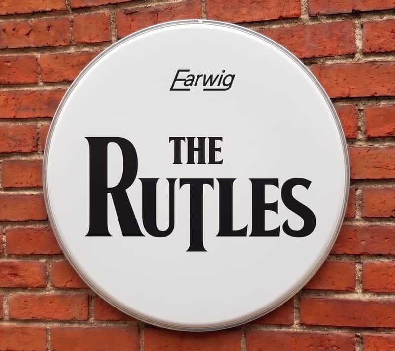 The Rutles, bass drumhead, 22", Resonate Drum Head, The Beatles image 1