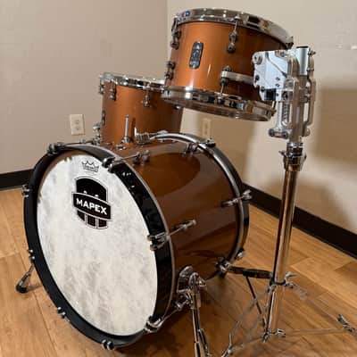 ~RARE!~ Mapex Black Panther Design Lab 3-Piece 12/14/20 Versatus Drum Kit Set in Transparent Copper Lacquer (Rm4) image 3