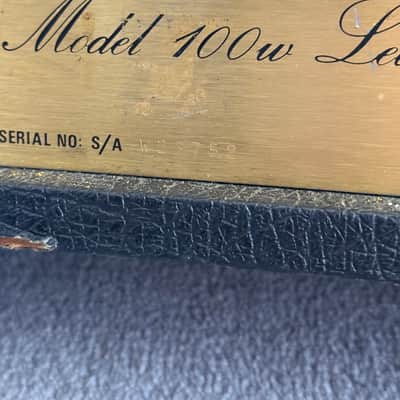 Marshall JCM 800 Lead Series Model 1959 100-Watt Head 1981 - 1989 - Black + Two Notes CapX 16ohms loadbox image 22