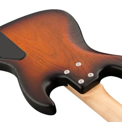 Sadowsky MetroLine 21-Fret Vintage P/J Bass-Swamp Ash Body-4 String-Almond Sunburst Transparent Satin-Lefthand image 6