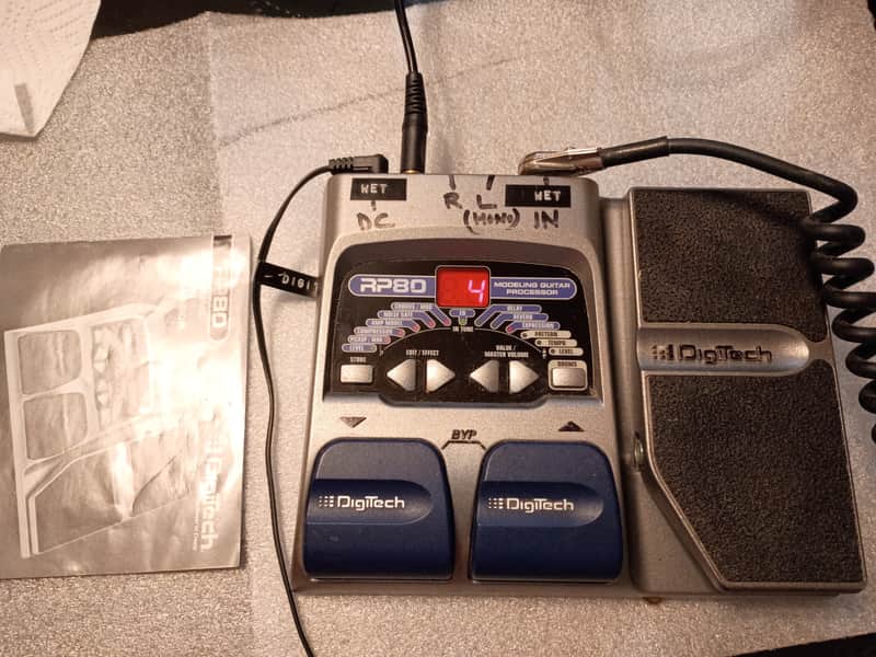 DigiTech RP80 Modeling Guitar Processor w/adapter & USER GUIDE image 1