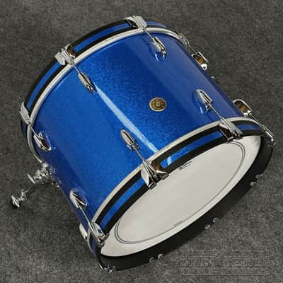 Gretsch Broadkaster 3pc Drum Set 20/12/14 Blue Sparkle image 5