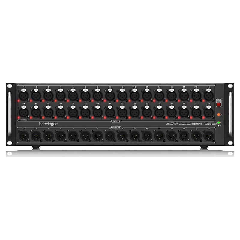 Behringer S32 Digital Snake  IO Box 32 Preamps 16 Outputs image 1