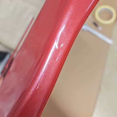 Burgundy Red Poplar Wood Guitar Stratocaster Strat Style Body image 5