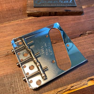 General Vintage Tone  Telecaster 1955 - 1958 Bridge plate Fender USA and GVT steel saddles imperial image 5