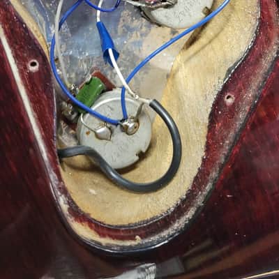 Early Washburn A20V, HC, V neck CSB image 16