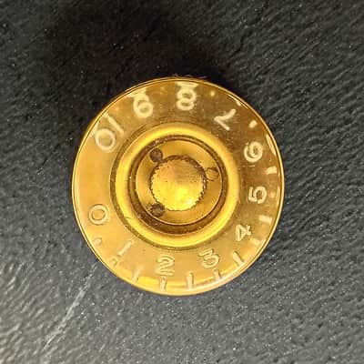 Vintage Gibson Tall Speed Knob 50's Gold image 5