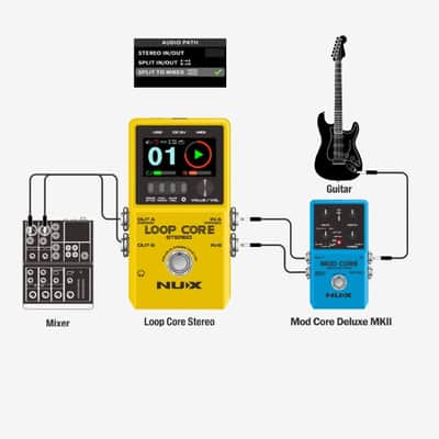 Newest! NuX stompbox MKII Loop Core Stereo Core deluxe Looper pedal (color LCD display) image 9