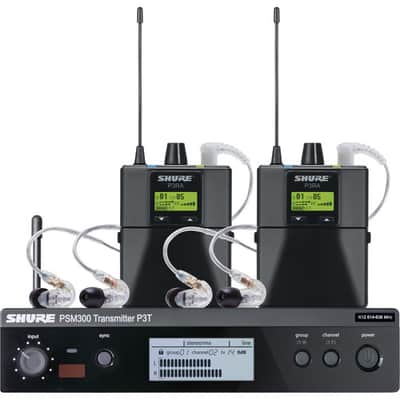 Shure Shure PSM 300 Twin-Pack Pro Wireless In-Ear Monitor Kit (G20: 488 to 512 MHz) image 1