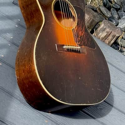 Gibson L-00 1933 - rare 1st year w/a Small Center Sunburst finish w/an Elevated Fingerboard ! image 3