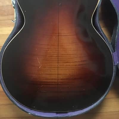 1936 Orpheum No. 3 Archtop Hollow Body Acoustic Electric Guitar W/Original Case P90 Vintage USA image 5
