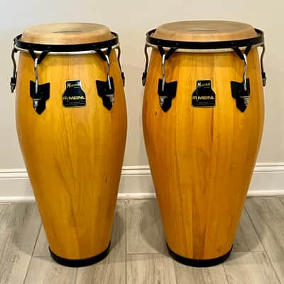 Meinl MarathMeinl Marathon Series Wood Conga Pair Natural w/ LP Bags & Stands – Thailand-Madeon Series image 11