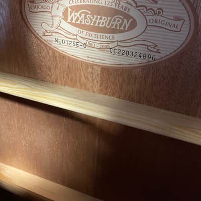 Washburn WLO12SE Woodline 10 Series All-Mahogany OM with Electronics 2010s - Natural image 2